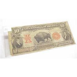 1901 $10.00 US Note  Good