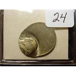 Jefferson Nickel Misstruck Major Error Planchet