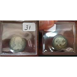 1838 Bust Quarter  AG