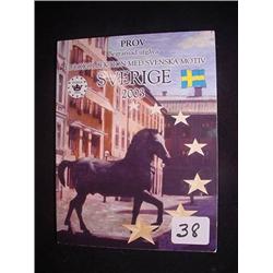 2003 Swedish Pattern Euro Set in Nice Display Fol