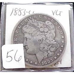 1883 Carson City Morgan Silver Dollar  VG