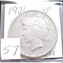 1921 Peace Silver Dollar  XF