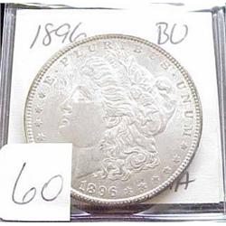 1896 Morgan Silver Dollar  BU