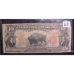 1901 $10.00 "Buffalo" United States Note