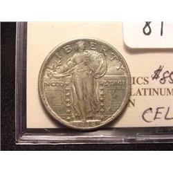 1918 Standing Liberty Quarter  AU