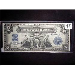 1899 $2.00  Washington Silver Certificate Note  V