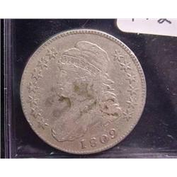 1909 Bust Half Dollar  F