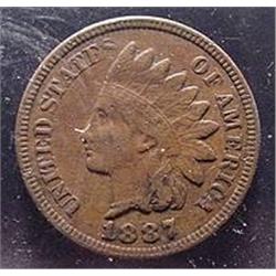 1887 Indian Head Cent  F