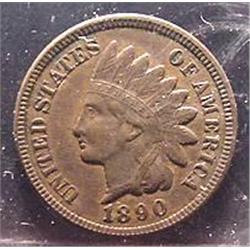 1890 Indian Head Cent  XF