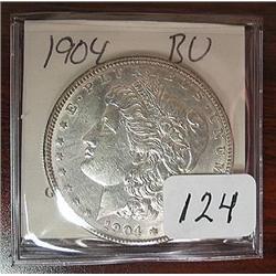 1904 Morgan Silver Dollar  BU