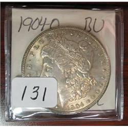 1904-O Morgan Silver Dollar  BU