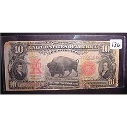 1901 $10.00 "Famous Buffalo" United States Note  