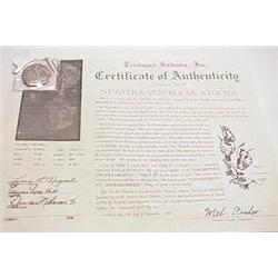 Atocha Treasure 8 Reale with certificate of Authe