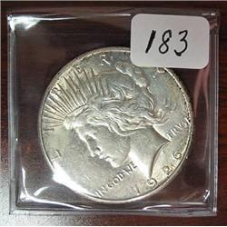1926-S Peace Silver Dollar  AU 58