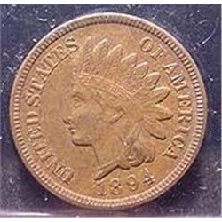 1894 Indian Head Cent  XF