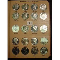 Kennedy Half Dollar Set - 1964 to 2004 Gem Set In