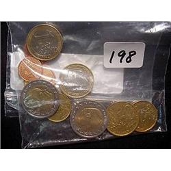 2002 Monaco Original Complete Set  of Coins