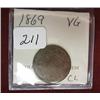 Image 1 : 1869 Two Cent Piece  VG