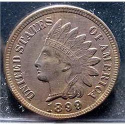 1899 Indian Head Cent  AU