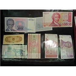Lot of "Free Masons" Foreign Currency - 68 Uncirc