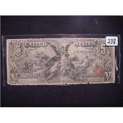 1896 Large $5.00 Educational Note