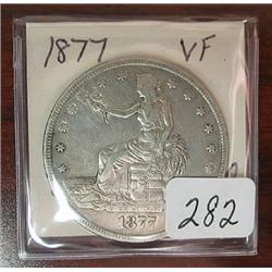 1877 Trade Silver Dollar  VF