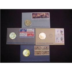 Set of (4)  1976 Bicentennial Stamp First Day Cov