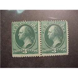 Scott #158 3 Cent Pair United States Washington S