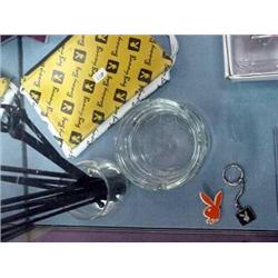 Playboy Memorabilia - 2 Ashtrays, Glass, 12 Swizz