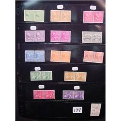 Scott # 839-851 Prexies - Complete Coil Pair Stam