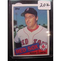 1985 Topps Roger Clemens  " Rookie " Baseball Car