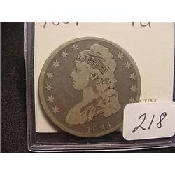 1834 Bust Half Dollar  VG