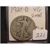 Image 1 : 1920-D Walking Liberty Half Dollar  VG  (Scratch)