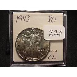 1943 Walking Liberty Half Dollar   MS 63