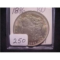 1886 Morgan Silver Dollar  MS 63