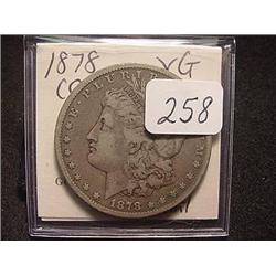 1878-CC Morgan Silver Dollar  VG