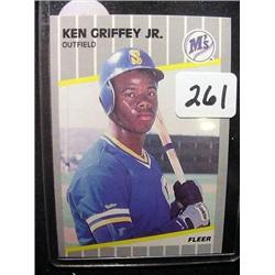 1989 Fleer Ken Griffey, Jr.  " Rookie " Baseball 