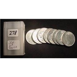 Roll of (20) Peace Silver Dollars  F to AU