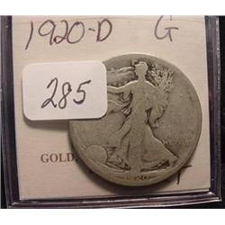 1920-D Walking Liberty Half Dollar  G