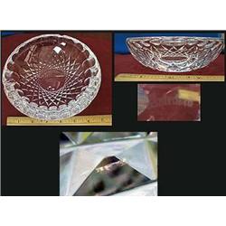 Beautiful signed Waterford Ash Tray.  Measures al