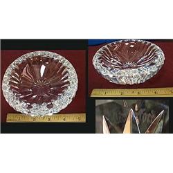 Signed Waterford Ash Tray measuring 4 7/8" across