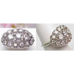 Lady's princess style ring  with approx 1.87Ctw d