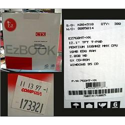 c1997 EZ BOOK Laptop in case.  Pentium 166MHz MMX