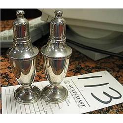 Web Peter Salt & Pepper, glass lined in very good