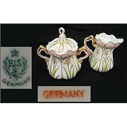 "Signed "RS Germany Covered Sugar" and a signed "