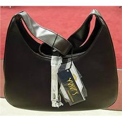 Brown "Yusuf" handbag standing 10" tall in new co