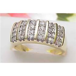 Lady's diamond band approx 1/2Ctw 14kt yellow gol
