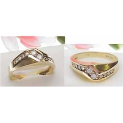 Man's diamond ring approx .50Ctw 14kt yellow gold