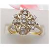 Image 1 : Lady's diamond cluster ring approx .50Ctw 14k yel