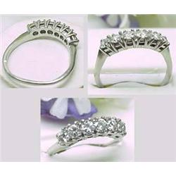 Diamond band  .78Ctw platinum 4.7gr size 7